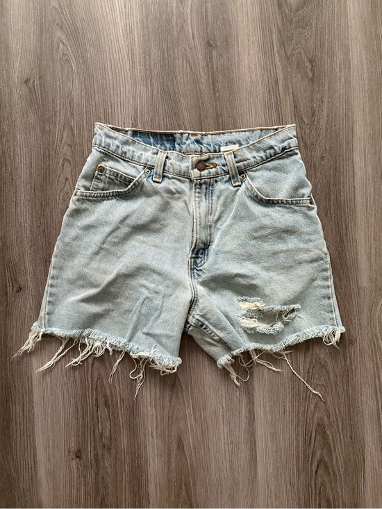 Levi's Pants - Orange Tab Levi's Light Wash Distressed Denim High Waisted Shorts